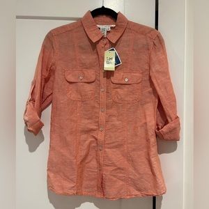 NWT- Max Studio linen/cotton blend size small